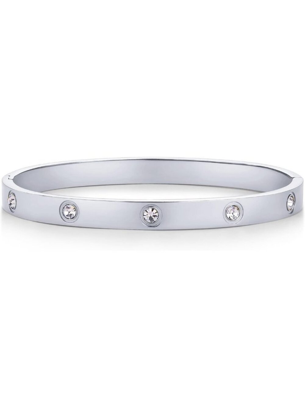 Waterproof Women's Bangle Bracelet, 14K Gold Plated with Sparkling Cubic